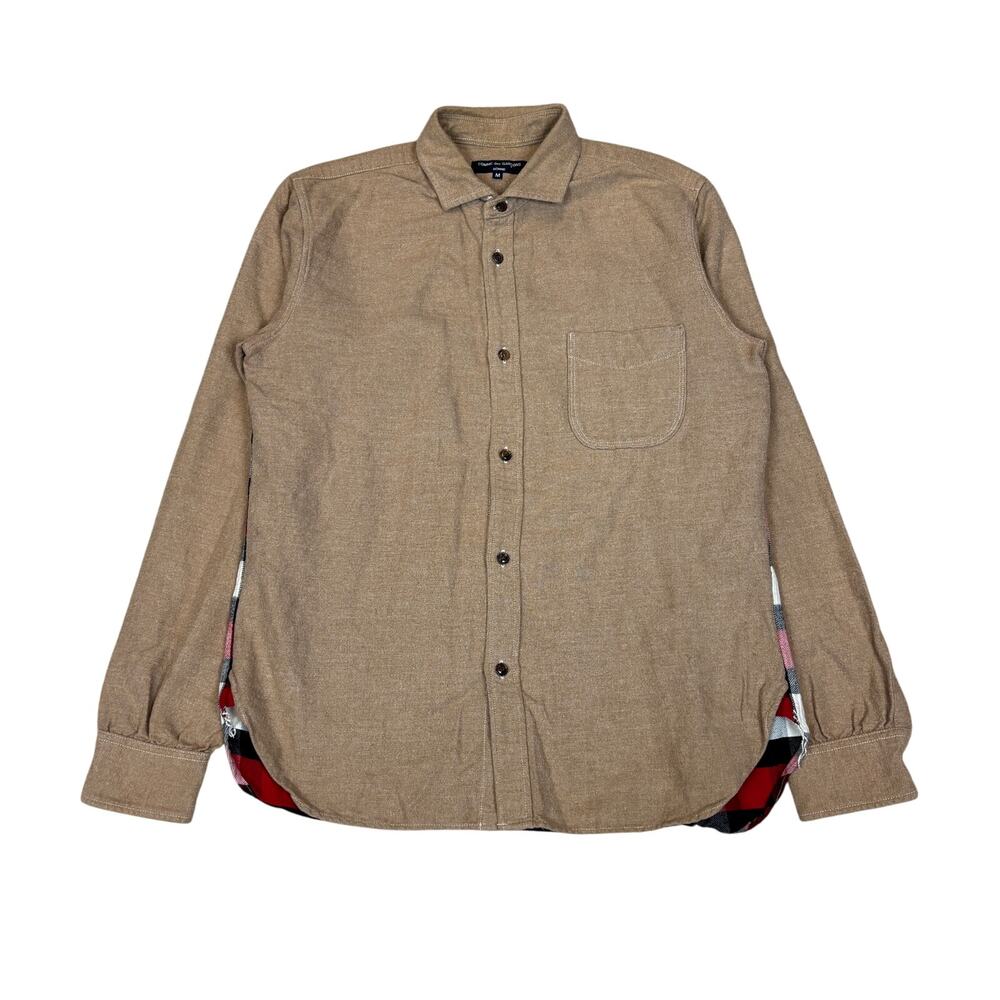 Comme des Garcons Homme Docking Flannel Back Button Up Men's Medium